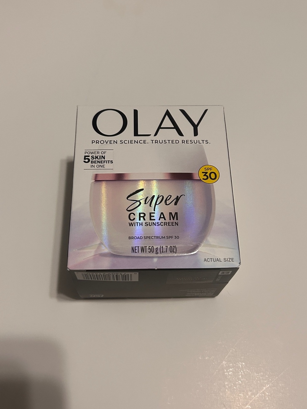 OLAY Super Cream with Sunscreen - Iridescent Pearl Jar
